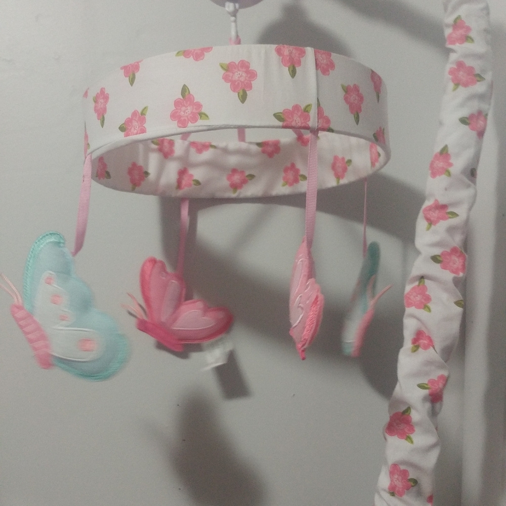 Baby butterfly mobile